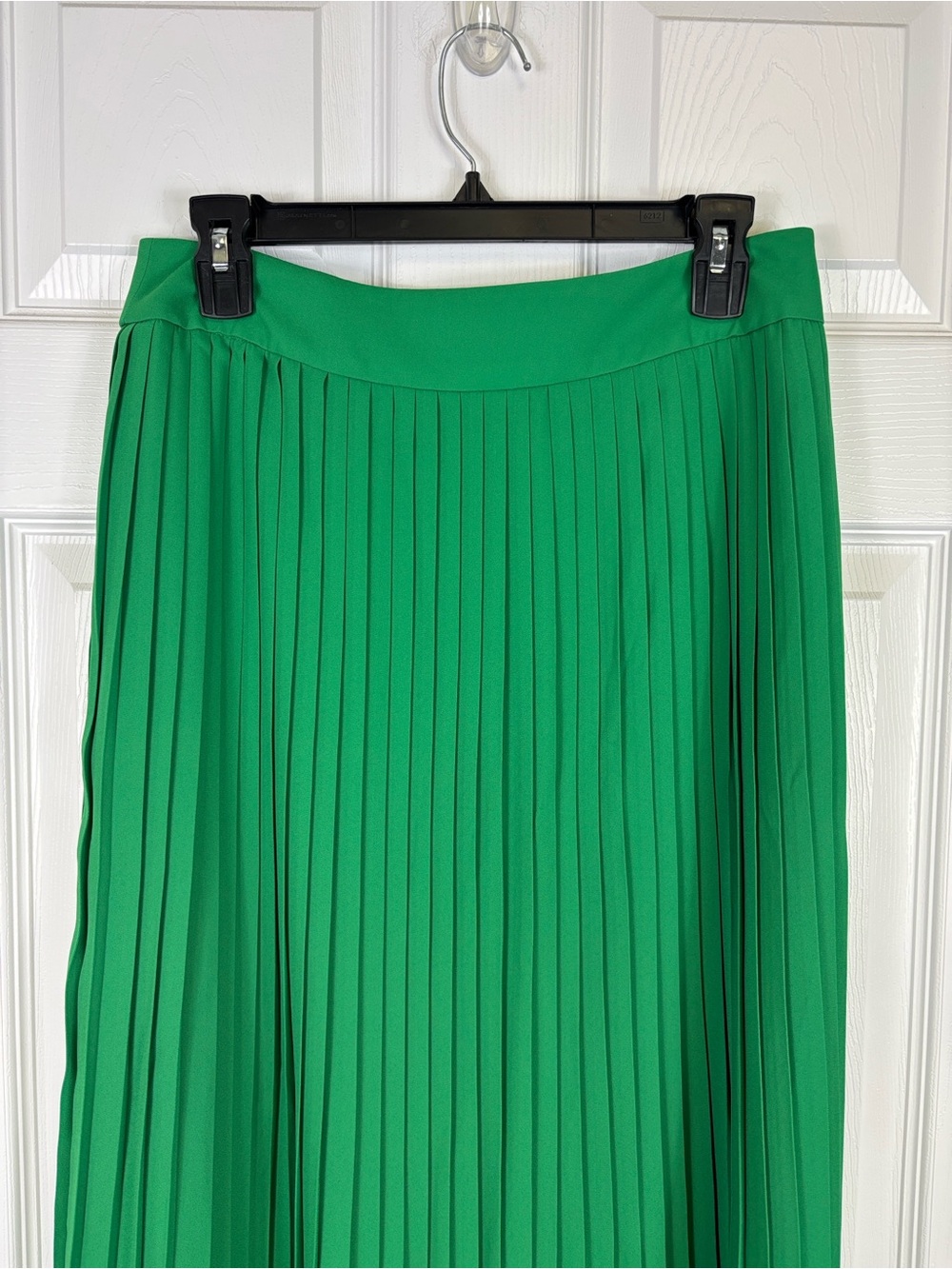NWT J. Crew green pleated midi skirt sz 8 - Picture 2 of 5